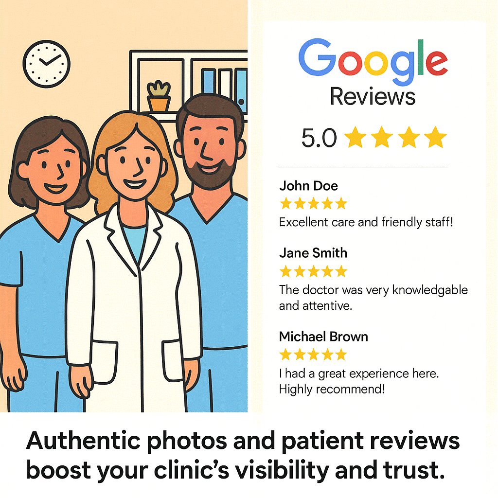 Optimizing clinic photos for local SEO